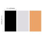 3 PCS PULUZ Photography Background PVC Paper Kits for Studio Tent Box, 3 Colors (Black, White,Yellow), Size: 120cm x 60cm - 5