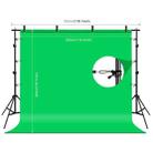 PULUZ 2.9x2m Photo Studio Background Support Stand Backdrop Crossbar Bracket Kit with Red / Blue / Green Polyester Backdrops - 2
