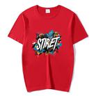 Round Neck Modal Short Sleeve T-shirt Custom Made Print On Your Demand, Size: S (Red) - 1