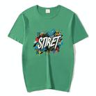 Round Neck Modal Short Sleeve T-shirt Custom Made Print On Your Demand, Size: M (Dark Green) - 1