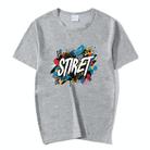 Round Neck Modal Short Sleeve T-shirt Custom Made Print On Your Demand, Size: XXXXXL (Grey) - 1