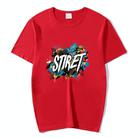 Round Neck Modal Short Sleeve T-shirt Custom Made Print On Your Demand, Size: XXXXXL (Red) - 1