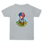 Summer Baggy Cotton Short Sleeve T-shirt Custom Made Print On Your Demand, Size: S (Grey-3) - 1