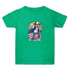 Summer Baggy Cotton Short Sleeve T-shirt Custom Made Print On Your Demand, Size: S (Green-2) - 1