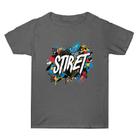 Summer Baggy Cotton Short Sleeve T-shirt Custom Made Print On Your Demand, Size: M (Dark Grey-1) - 1