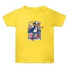 Summer Baggy Cotton Short Sleeve T-shirt Custom Made Print On Your Demand, Size: XXL (Yellow-2) - 1