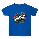 Summer Baggy Cotton Short Sleeve T-shirt Custom Made Print On Your Demand, Size: XXL (Blue-1) - 1