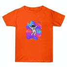 Summer Baggy Cotton Short Sleeve T-shirt Custom Made Print On Your Demand, Size: XXXL (Orange-4) - 1