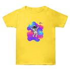 Summer Baggy Cotton Short Sleeve T-shirt Custom Made Print On Your Demand, Size: XXXL (Yellow-4) - 1