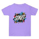 Summer Baggy Cotton Short Sleeve T-shirt Custom Made Print On Your Demand, Size: XXXL (Light Purple-1) - 1