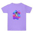 Summer Baggy Cotton Short Sleeve T-shirt Custom Made Print On Your Demand, Size: XXXL (Light Purple-4) - 1