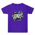 Summer Baggy Cotton Short Sleeve T-shirt Custom Made Print On Your Demand, Size: XXXL (Purple-1) - 1