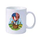 Hot Air Balloon Printed Simple White Ceramics Milk Mug Water Cup Custom Made Print On Your Demand - 1