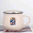 Boy Printed Ceramics Big Belly Mug Water Cup Print On Your Demand (Beige White) - 1