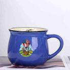 Balloon Printed Ceramics Big Belly Mug Water Cup Print On Your Demand (Dark Blue) - 1