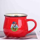 Balloon Printed Ceramics Big Belly Mug Water Cup Print On Your Demand (Red) - 1