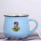 Balloon Printed Ceramics Big Belly Mug Water Cup Print On Your Demand (Sky Blue) - 1