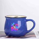 Astronaut Printed Ceramics Big Belly Mug Water Cup Print On Your Demand (Dark Blue) - 1