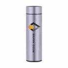 Smart Temperature Display Stainless Steel Thermos Cup Laser Print On Your Demand (Light Purple) - 1