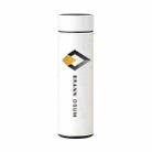 Smart Temperature Display Stainless Steel Thermos Cup Laser Print On Your Demand (White) - 1