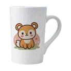 Squirrel Printed Conical White Ceramics Mug Water Cup Print On Your Demand - 1