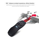 VIBOTON A3 Multimedia Presentation Remote PowerPoint Clicker Wireless Presenter Air Mouse, Control Distance: 10-15m(Black) - 6