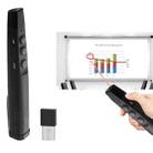 ASiNG A100 2.4GHz Wireless Presenter PowerPoint Clicker Representation Remote Control Pointer with Clip, Control Distance: 50m(Black) - 1