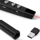 ASiNG A100 2.4GHz Wireless Presenter PowerPoint Clicker Representation Remote Control Pointer with Clip, Control Distance: 50m(Black) - 3