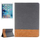 Cross Texture Horizontal Flip Leather Case with Holder & Card Slots & Wallet for iPad Pro 9.7 inch(Grey) - 1