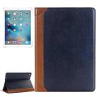 Book Style Polished Surface Horizontal Flip Leather Case with Holder & Card Slots & Wallet for iPad Pro 9.7 inch(Dark Blue) - 1