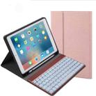 508A Detachable Bluetooth Keyboard + Horizontal Flip Leather Tablet Case with Holder & Colorful Backlight for iPad Pro 9.7 inch, iPad Air, iPad Air 2, iPad 9.7 inch (2017), iPad 9.7 inch (2018)(Champagne Gold) - 1