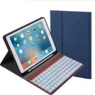 508A Detachable Bluetooth Keyboard + Horizontal Flip Leather Tablet Case with Holder & Colorful Backlight for iPad Pro 9.7 inch, iPad Air, iPad Air 2, iPad 9.7 inch (2017), iPad 9.7 inch (2018)(Blue) - 1