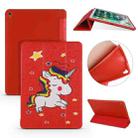 Unicorn Pattern Horizontal Flip PU Leather Case for iPad Pro 9.7 (2016), with Three-folding Holder & Honeycomb TPU Cover - 1