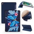 Butterflies Pattern Horizontal Flip PU Leather Case for iPad Pro 9.7 (2016), with Three-folding Holder & Honeycomb TPU Cover - 1