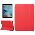 Horizontal Flip Solid Color Leather Case with Three-folding Holder & Wake-up / Sleep Function for iPad Pro 9.7 inch(Red) - 1