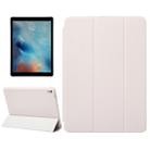 Horizontal Flip Solid Color Leather Case with Three-folding Holder & Wake-up / Sleep Function for iPad Pro 9.7 inch(White) - 1