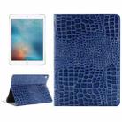 Crocodile Texture  Horizontal Flip Leather Case with Holder & Card Slots & Wallet for iPad Pro 9.7 inch(Blue) - 1