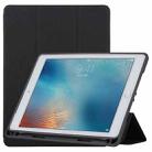 TOTUDESIGN Curtain Series Horizontal Flip Leather Case for iPad Pro 9.7 inch, With Holder & Pen Slot(Black) - 1