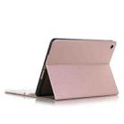 Bluetooth Keyboard + Frosted Texture Horizontal Flip Leather Tablet Case for iPad 9.7 (2018) & iPad 9.7 (2017) & iPad Air, with Holder(Rose Gold) - 1