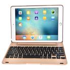 F19B for iPad 9.7 (2017/2018) & iPad Air & Air 2 & iPad Pro 9.7 & New iPad 9.7 inch (2017) Ultra-thin ABS Horizontal Flip Tablet Case + Bluetooth Keyboard(Gold) - 1