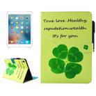 For iPad Pro 9.7 inch Lucky Clove Pattern Horizontal Flip Leather Case with Holder & Wallet & Card Slots & Sleep / Wake-up Function & Pen Slot - 1