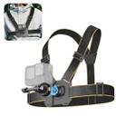 PULUZ Magnetic Quick-release Chest Strap Harness Belt (Black) - 1