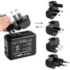 PULUZ 2 Ports USB 5V (2.1A + 2.1A) Wall Charger Set with Removable International UK + EU + US + AU Plug Travel Power Adapters for GoPro HERO4 Session /4 /3+ /3 /2 /1 - 1
