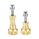 PULUZ CNC Aluminum Thumb Knob Stainless Bolt Nut Screw Set for GoPro Hero11 Black / HERO10 Black / HERO9 Black / HERO8 Black /7 /6 /5 /5 Session /4 Session /4 /3+ /3 /2 /1, DJI Osmo Action, Xiaoyi and Other Action Cameras(Gold) - 1