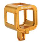 PULUZ Housing Shell CNC Aluminum Alloy Protective Cage with Insurance Frame for GoPro HERO5 Session /HERO4 Session /HERO Session(Gold) - 1