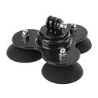 PULUZ Triangle Suction Cup Mount with Screw for GoPro Hero11 Black / HERO10 Black / HERO9 Black / HERO8 Black / HERO7 /6 /5 /5 Session /4 Session /4 /3+ /3 /2 /1, Xiaoyi and Other Action Cameras(Black) - 3