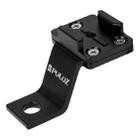 PULUZ Fixed Metal Motorcycle Holder Mount for GoPro, Insta360, DJI and Other Action Cameras(Black) - 2