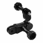 PULUZ CNC Aluminum Ball Joint Mount with 2 Long Screws for GoPro, Insta360, DJI and Other Action Cameras(Black) - 2