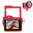 PULUZ Housing Shell CNC Aluminum Alloy Protective Cage with Insurance Frame & 52mm UV Lens for GoPro HERO(2018) /7 Black /6 /5(Red) - 1