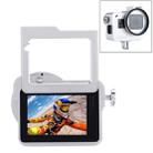 PULUZ Housing Shell CNC Aluminum Alloy Protective Cage with Insurance Frame & 52mm UV Lens for GoPro HERO(2018) /7 Black /6 /5(Silver) - 1